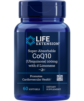 Super-Absorbable CoQ10 (Ubiquinone) with d-Limonene
