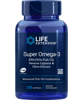 Super Omega-3 EPA/DHA Fish Oil, Sesame Lignans & Olive Extract
