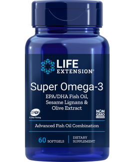 Super Omega-3 EPA/DHA Fish Oil, Sesame Lignans & Olive Extract
