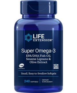 Super Omega-3 EPA/DHA Fish Oil, Sesame Lignans & Olive Extract
